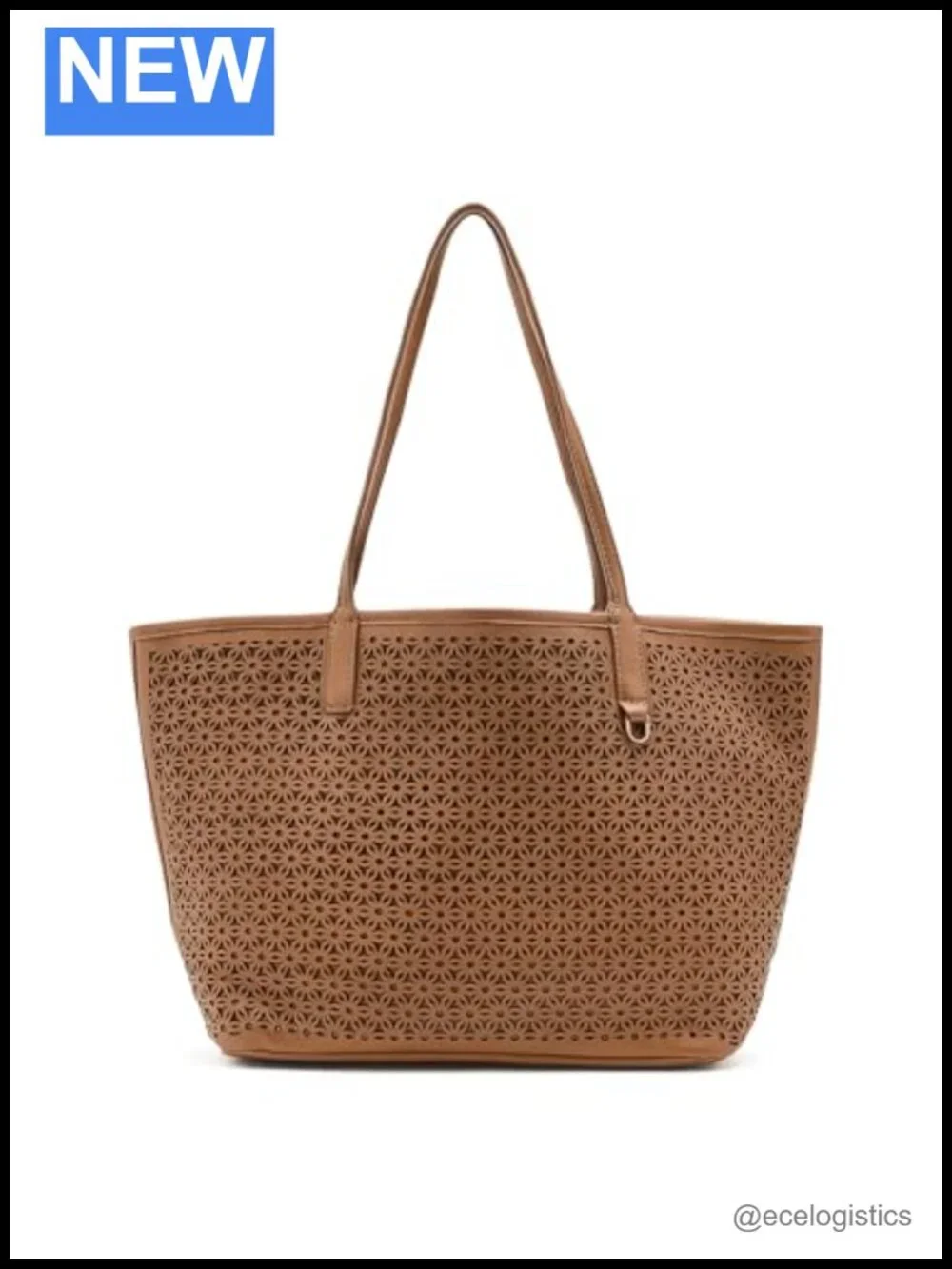 Leather Hobo Bag with Zipper Closure, Hand-Carry Tote